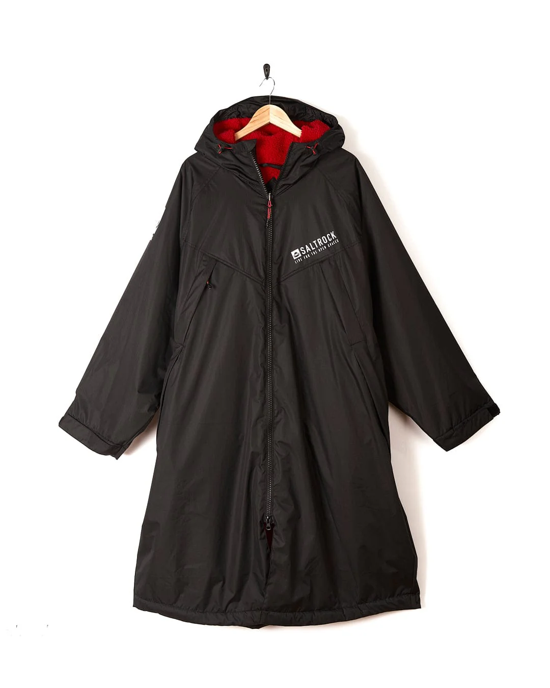 Recycled Changing Robe Black/Red - Image 9