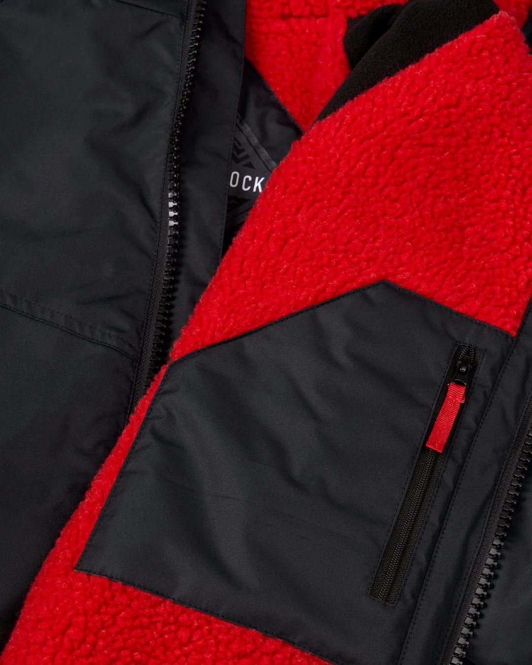 Recycled Kids Changing Robe Black/Red - Image 11