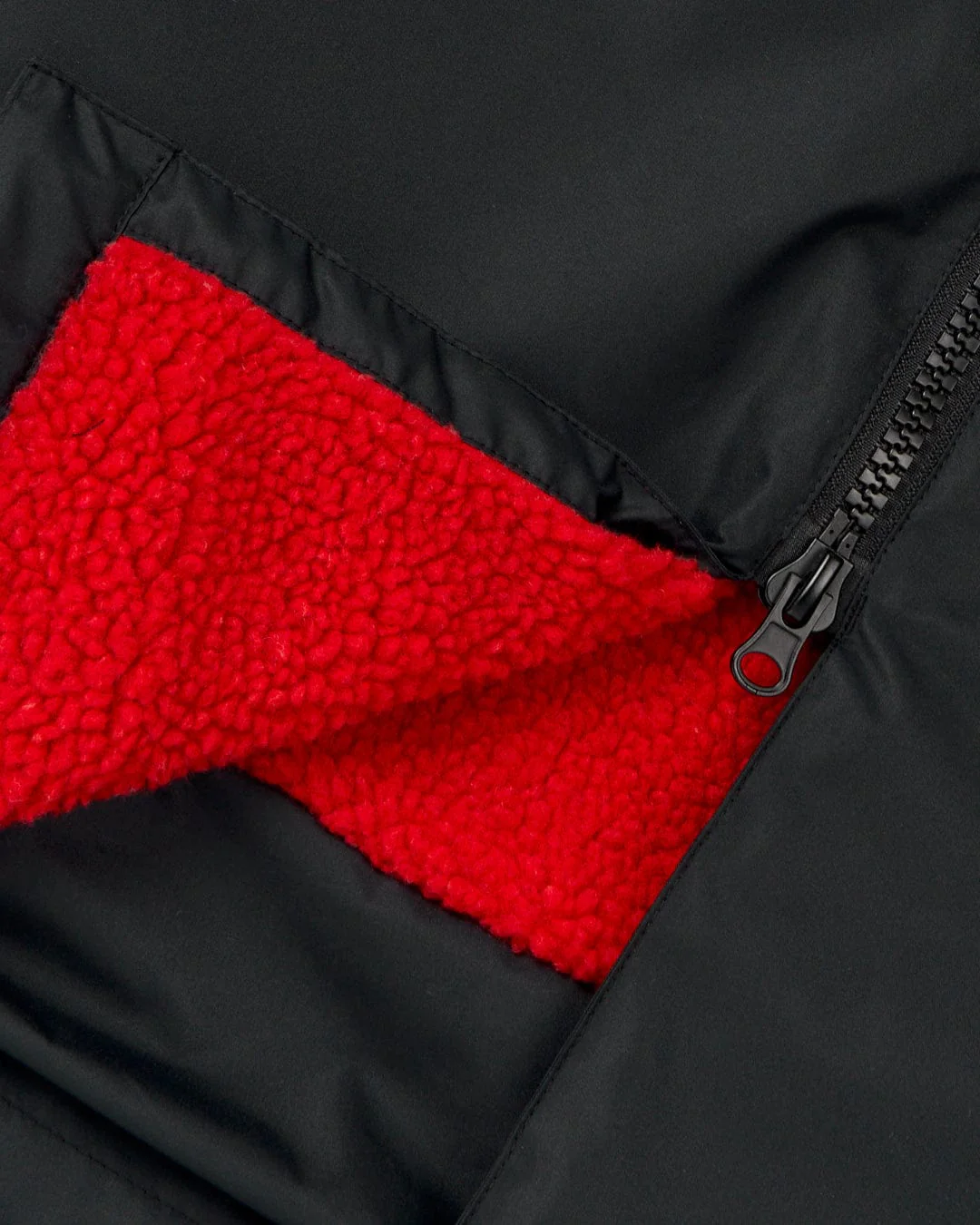 Recycled Kids Changing Robe Black/Red - Image 7