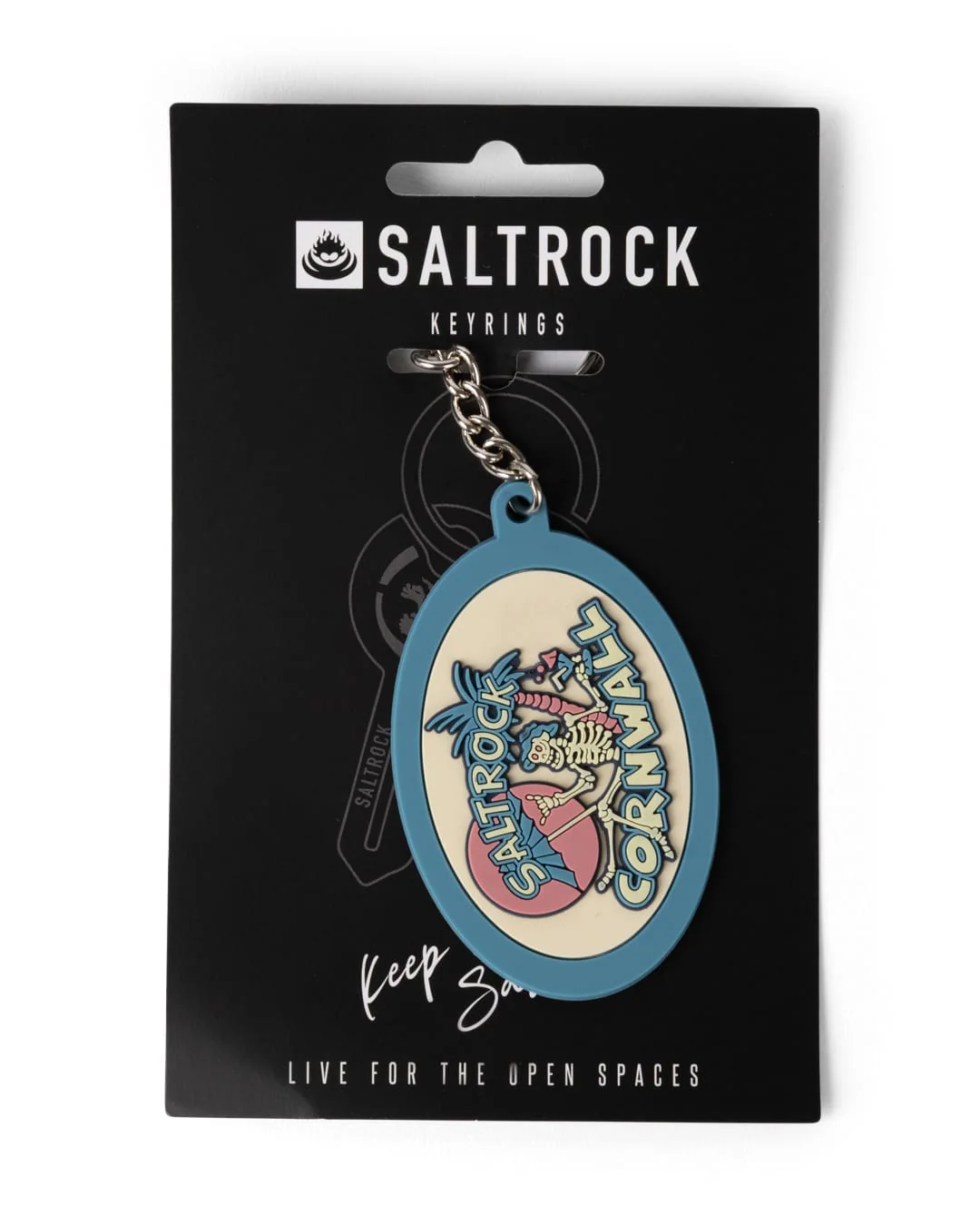 Sip 'N' Dip Cornwall Key Ring in Bright Blue - Image 3