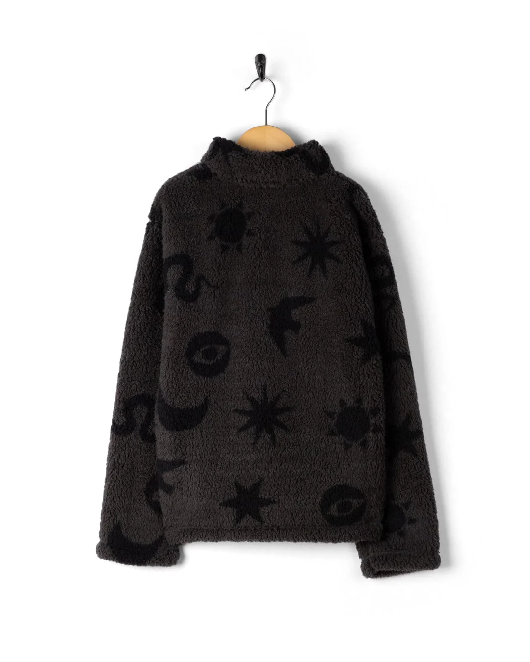 Cove Kids Zip Fleece in Dark Grey - Image 3