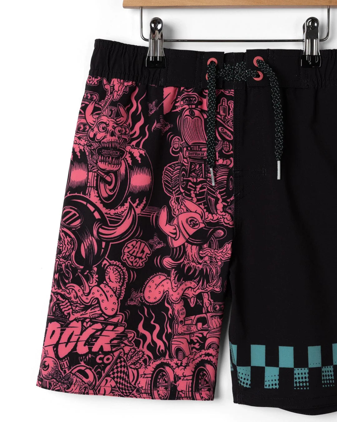Creep Club Boardshort Kids Swim Short in Black - Image 10