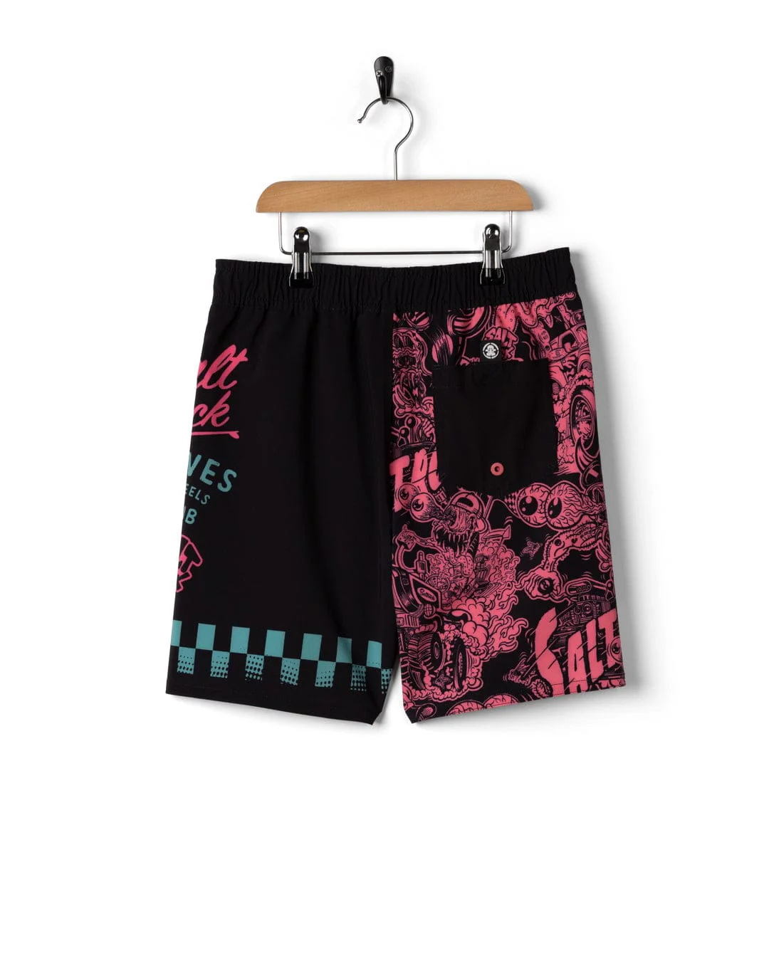 Creep Club Boardshort Kids Swim Short in Black - Image 4