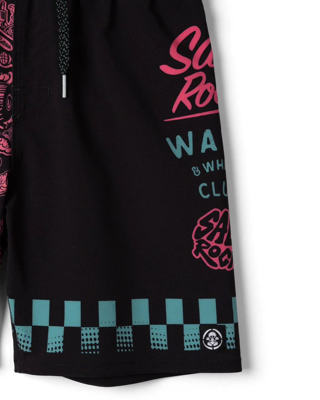 Creep Club Boardshort Kids Swim Short in Black - Image 6