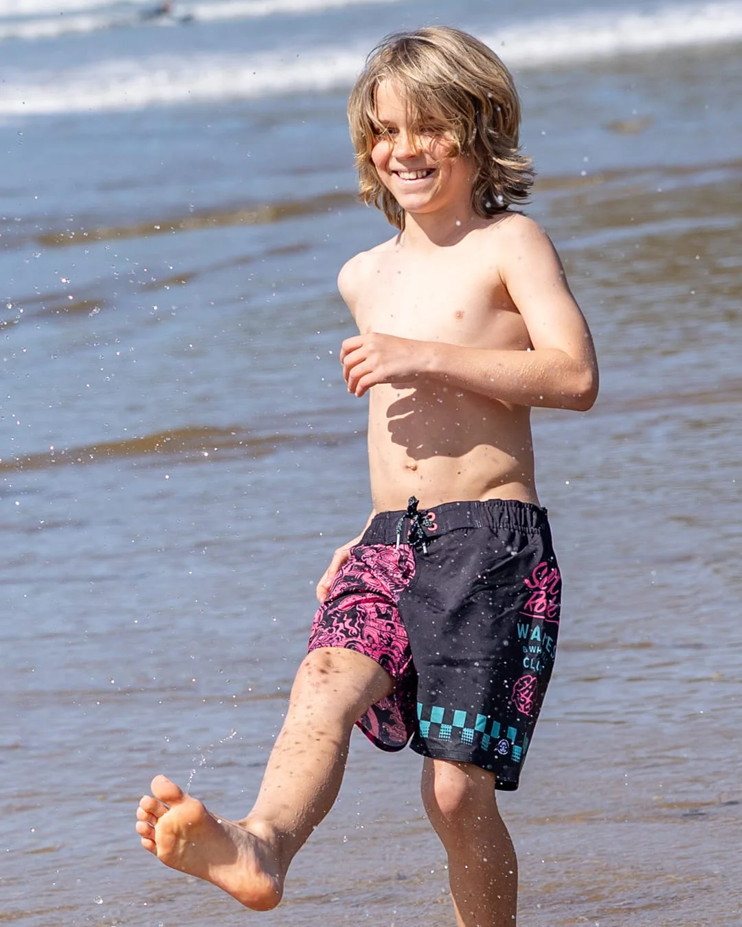 Creep Club Boardshort Kids Swim Short in Black - Image 7
