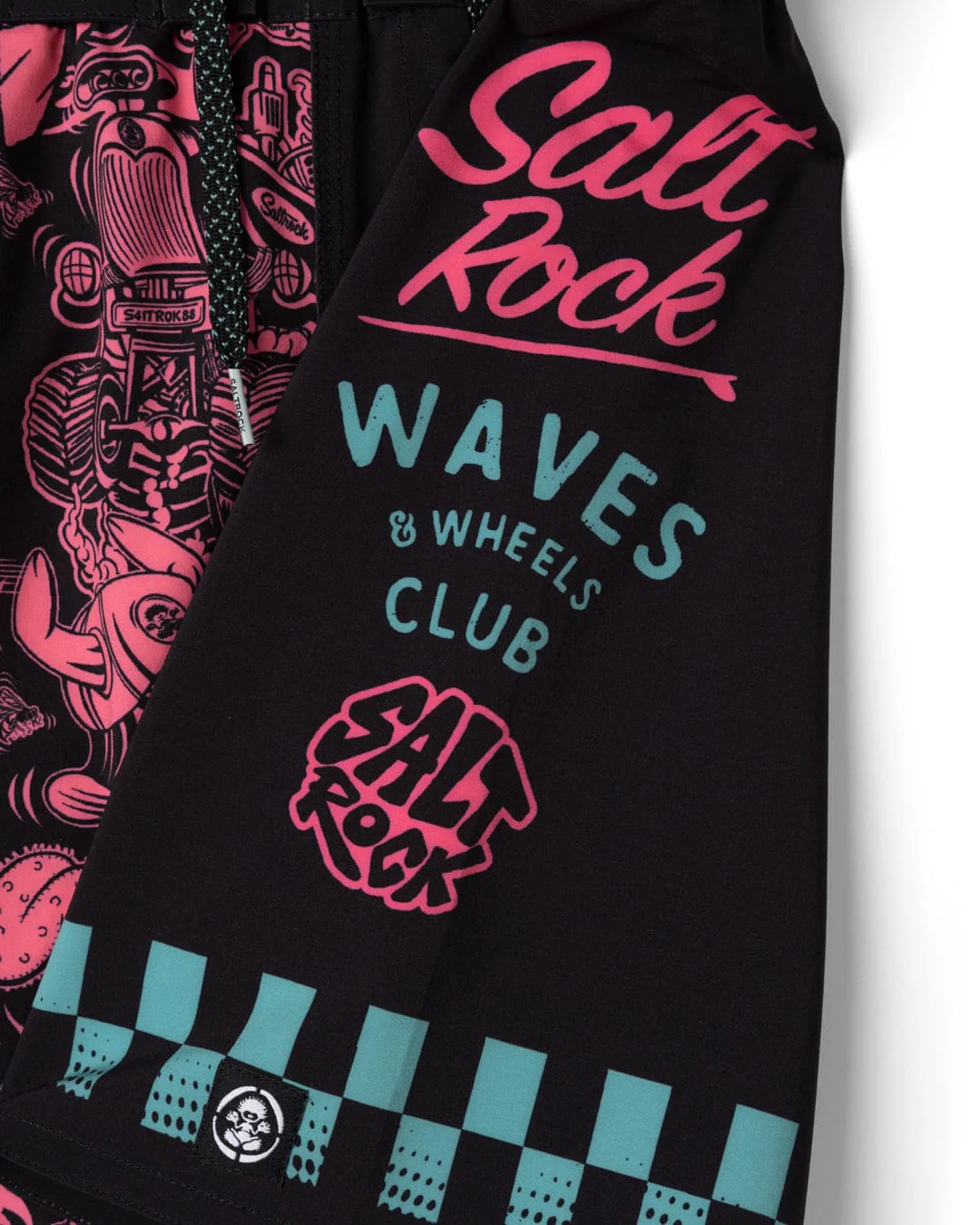 Creep Club Boardshort Kids Swim Short in Black - Image 8