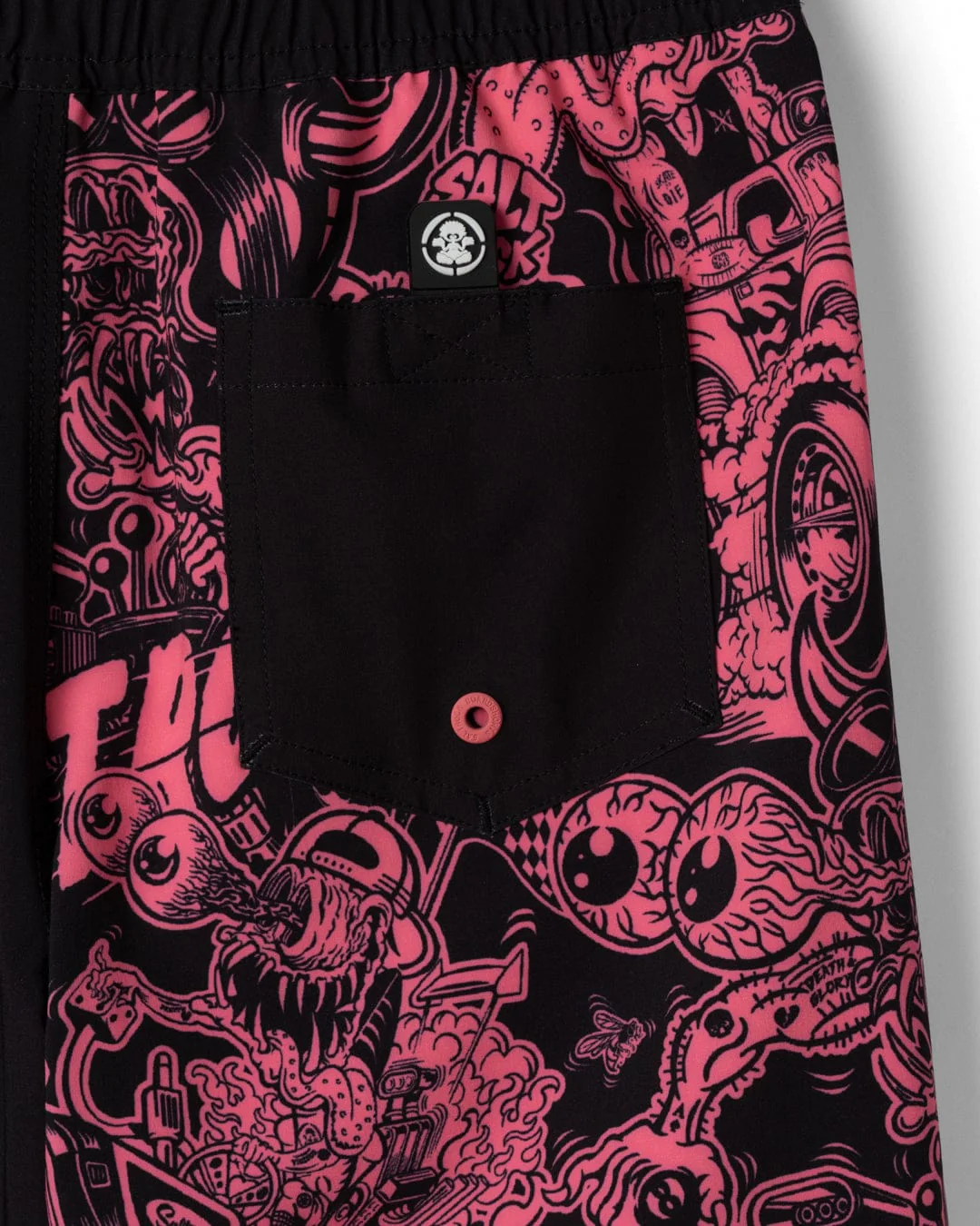 Creep Club Boardshort Kids Swim Short in Black - Image 9
