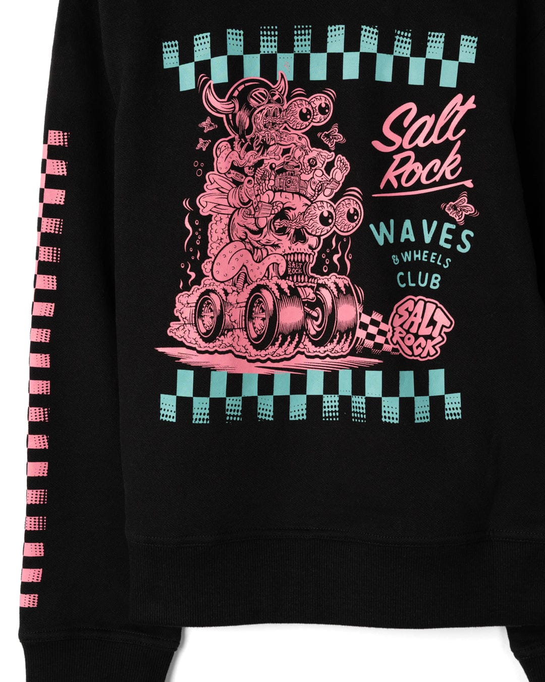 Creep Club Kids Pop Hoodie in Black - Image 3