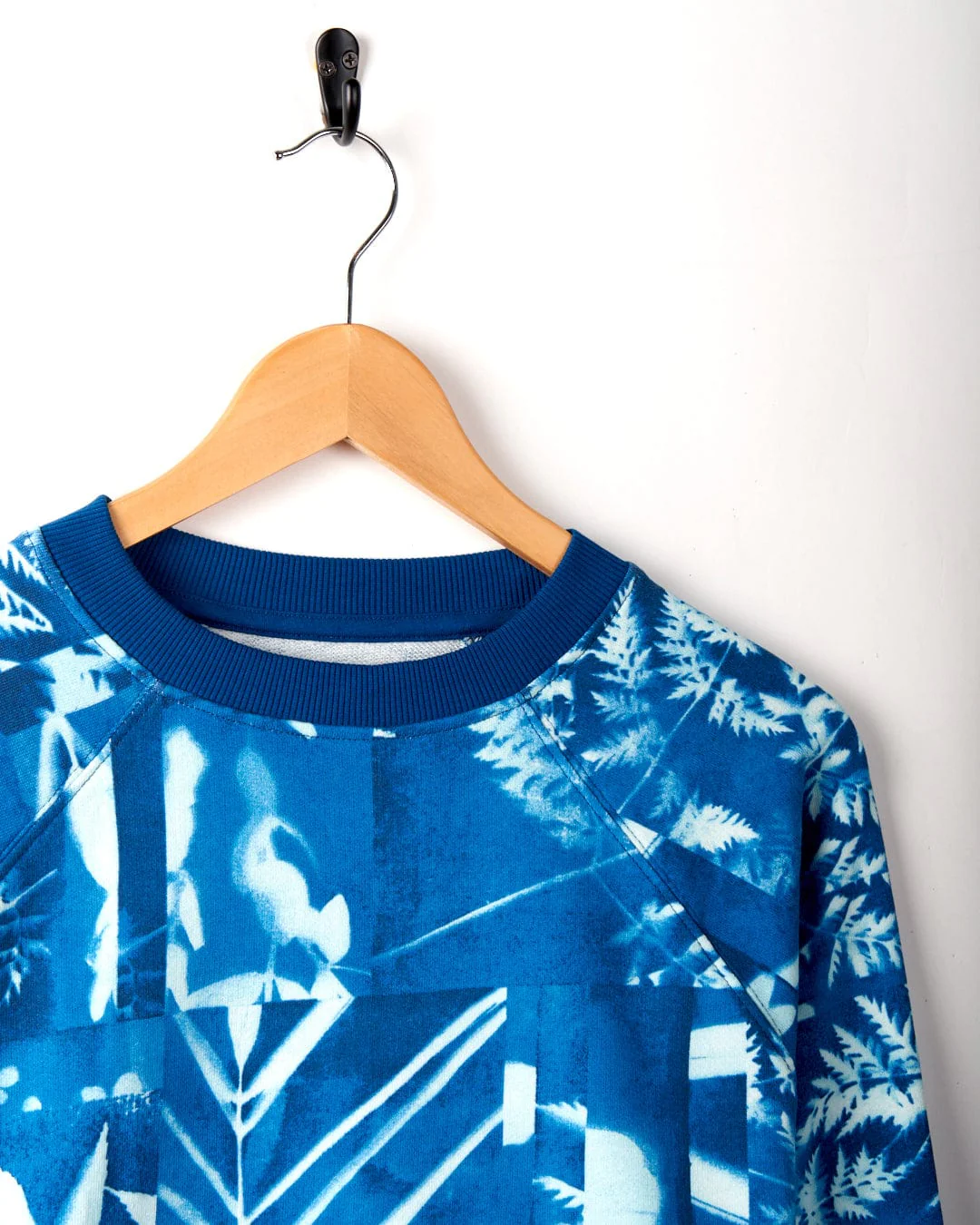 Cyanotype Womens Recycled Boxy Sweat in Blue - Image 4
