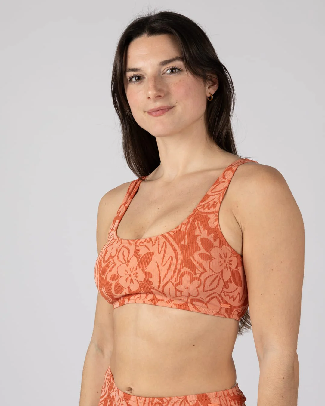 Dali Womens Bikini Top Bikini in Light Orange - Image 2