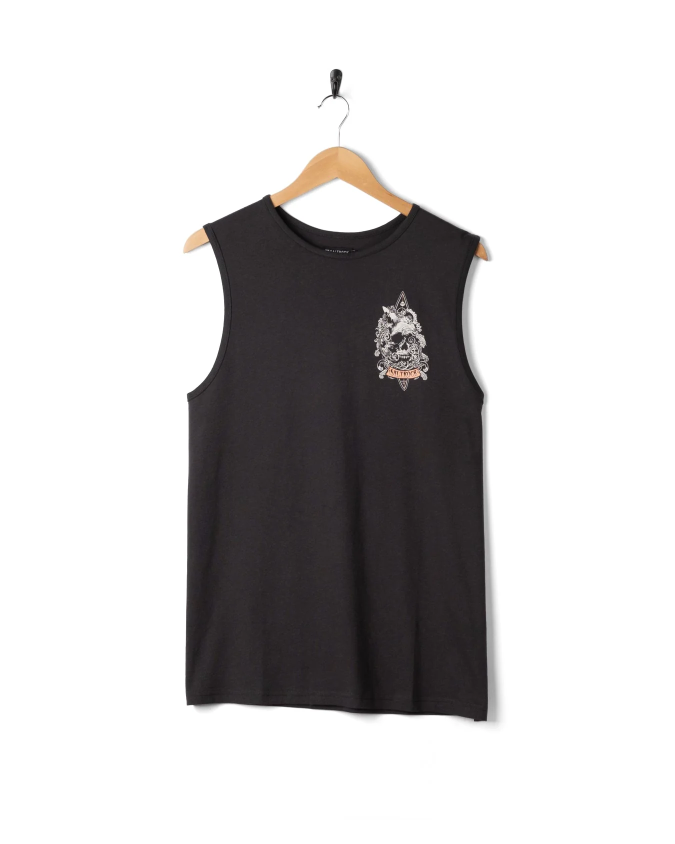 Dark Water Mens Vest in Dark Grey - Image 10