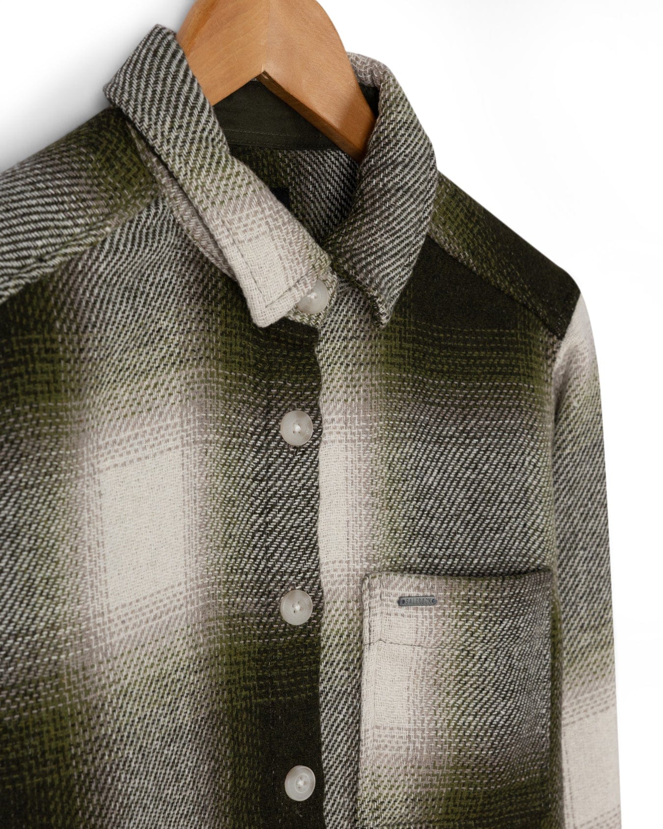 Delta Womens Checked Shirt in Green/White - Image 10