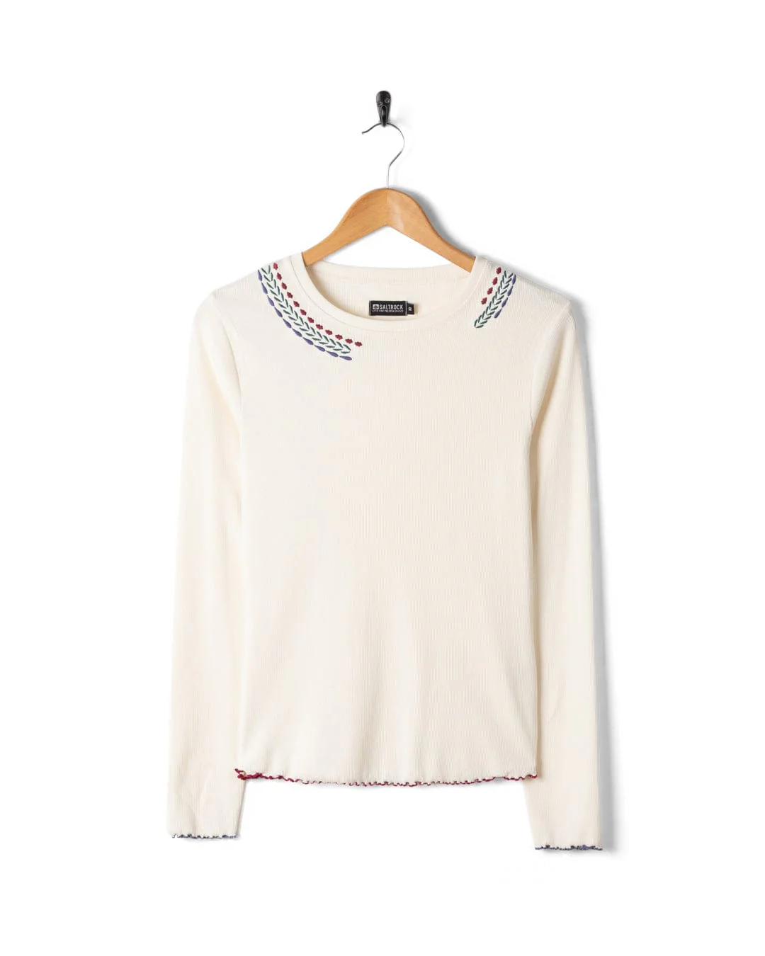 Dixie Womens Long Sleeve T-Shirt in Cream - Image 6