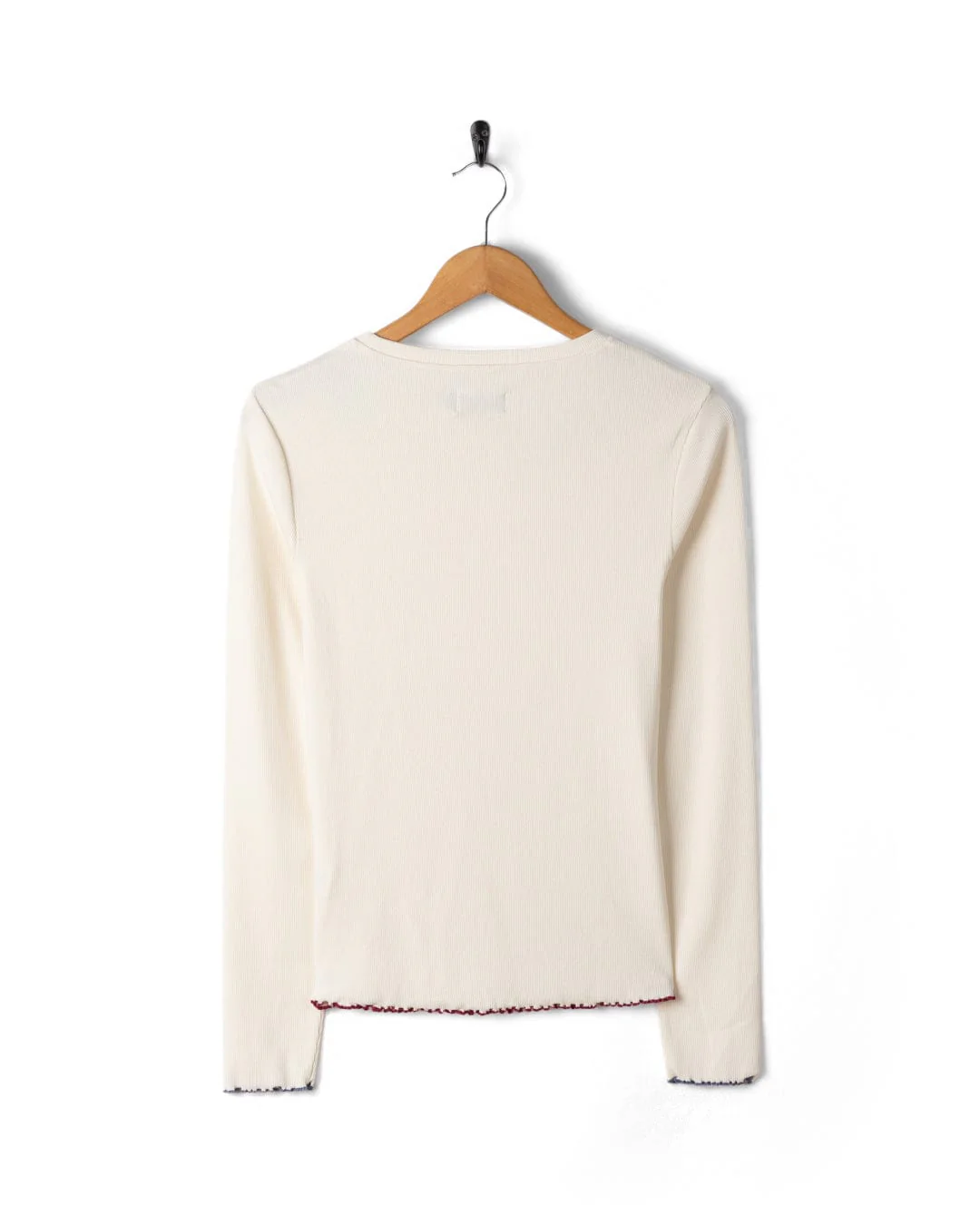 Dixie Womens Long Sleeve T-Shirt in Cream - Image 7