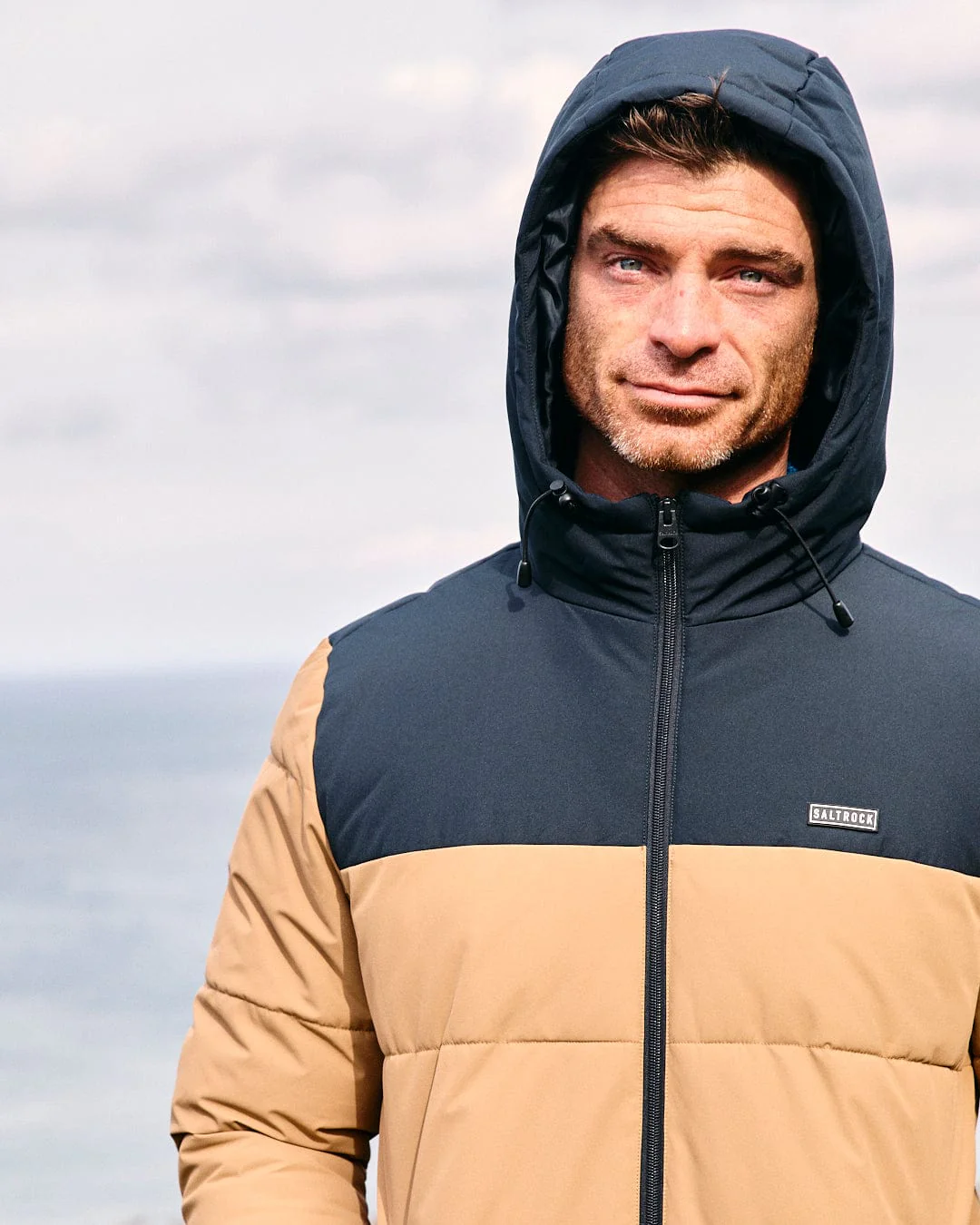 Dune Mens Padded Jacket in Brown - Image 3