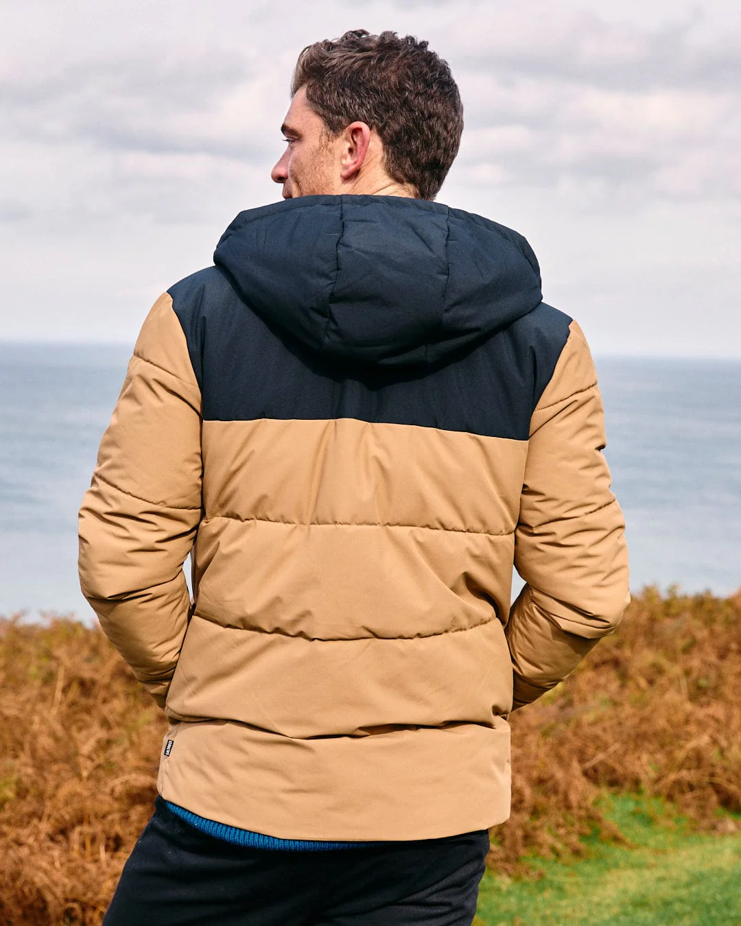 Dune Mens Padded Jacket in Brown - Image 6