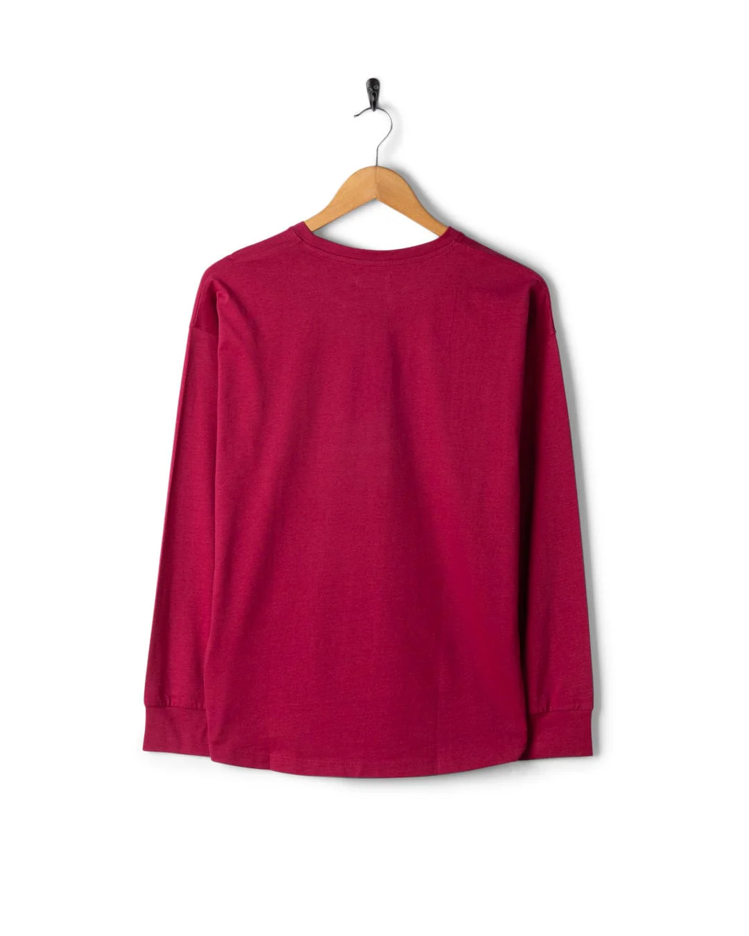 Eclipse Womens Long Sleeve T-Shirt in Dark Pink - Image 5