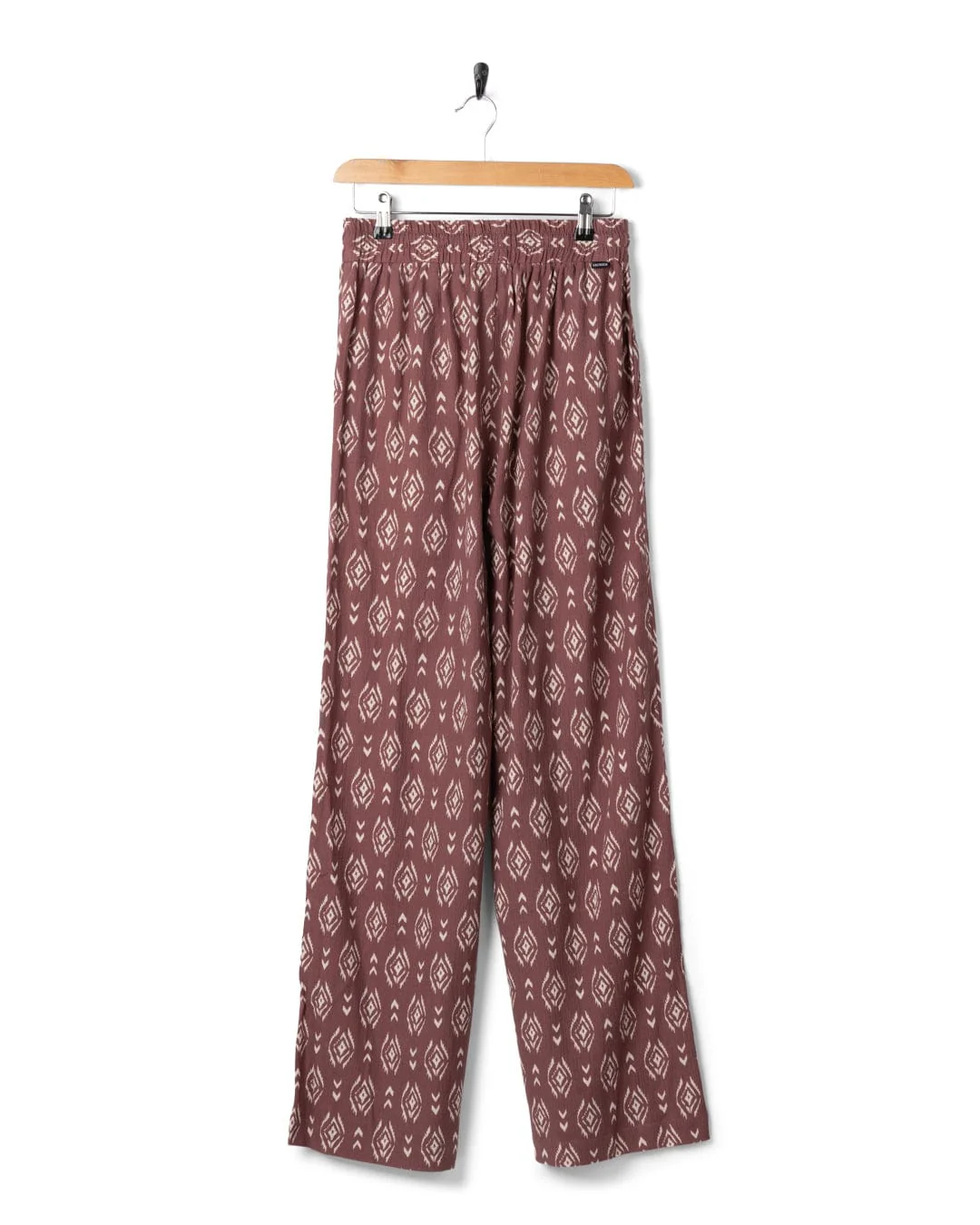 Eda Womens Woven Trouser in Dark Pink - Image 8
