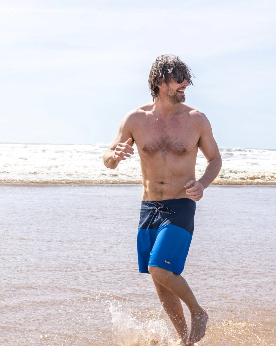 Eden Block Mens Boardshorts in Blue - Image 4