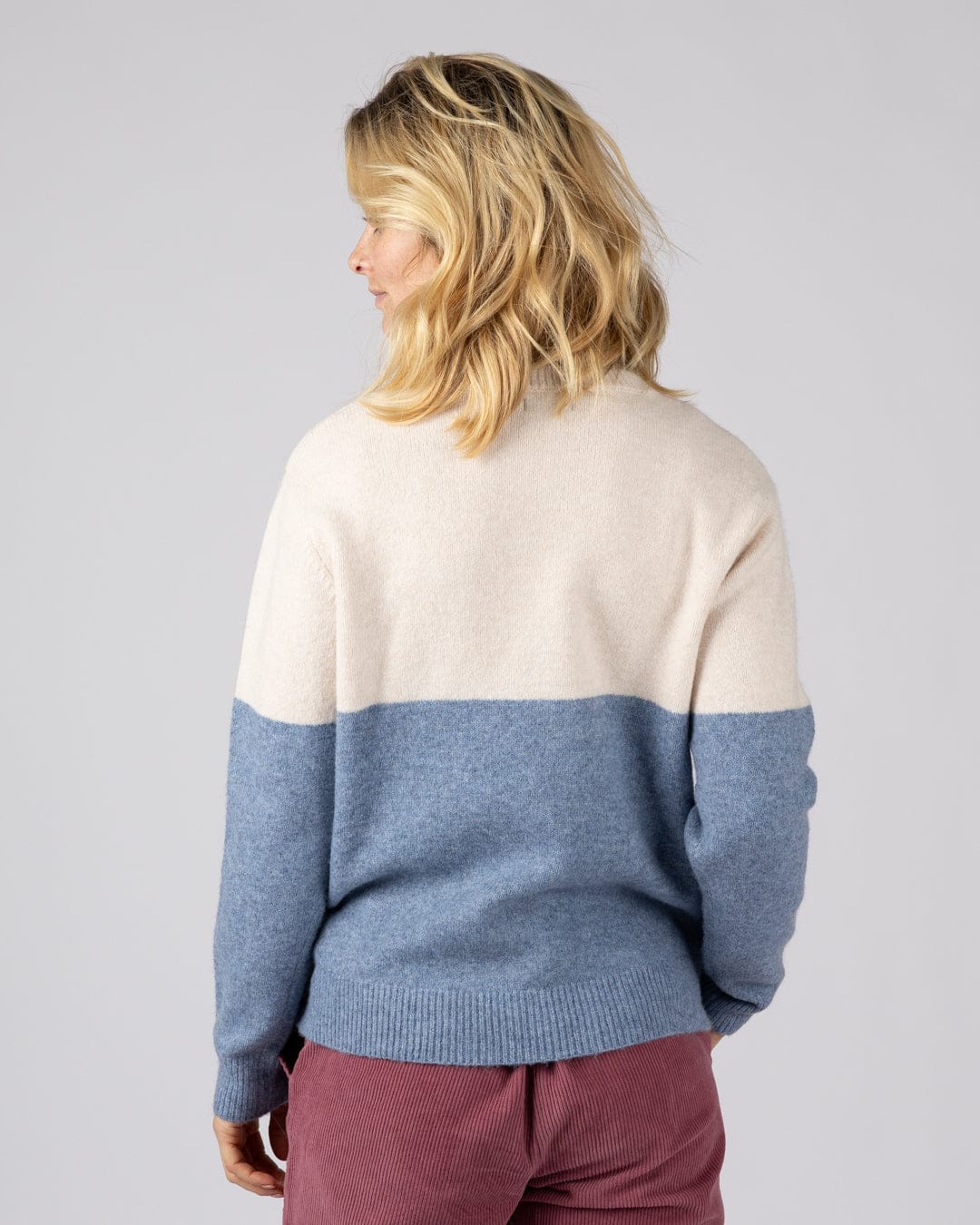 Equinox Womens Long Sleeve Crew Jumper in Blue - Image 4