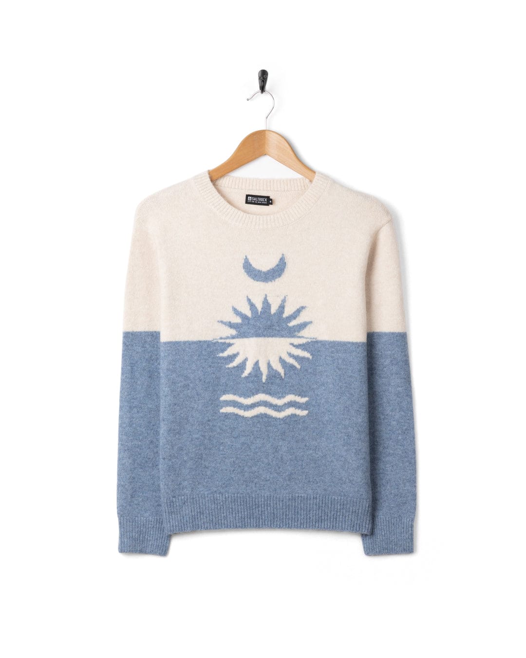 Equinox Womens Long Sleeve Crew Jumper in Blue - Image 6