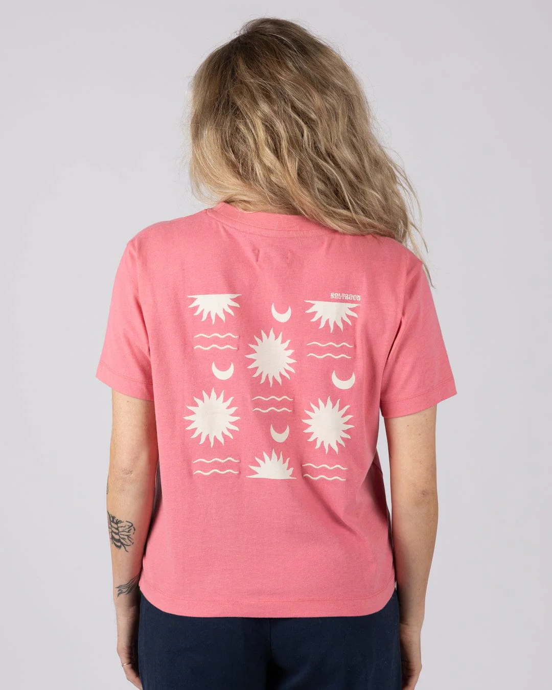Equinox Womens Boxy T-Shirt in Pink