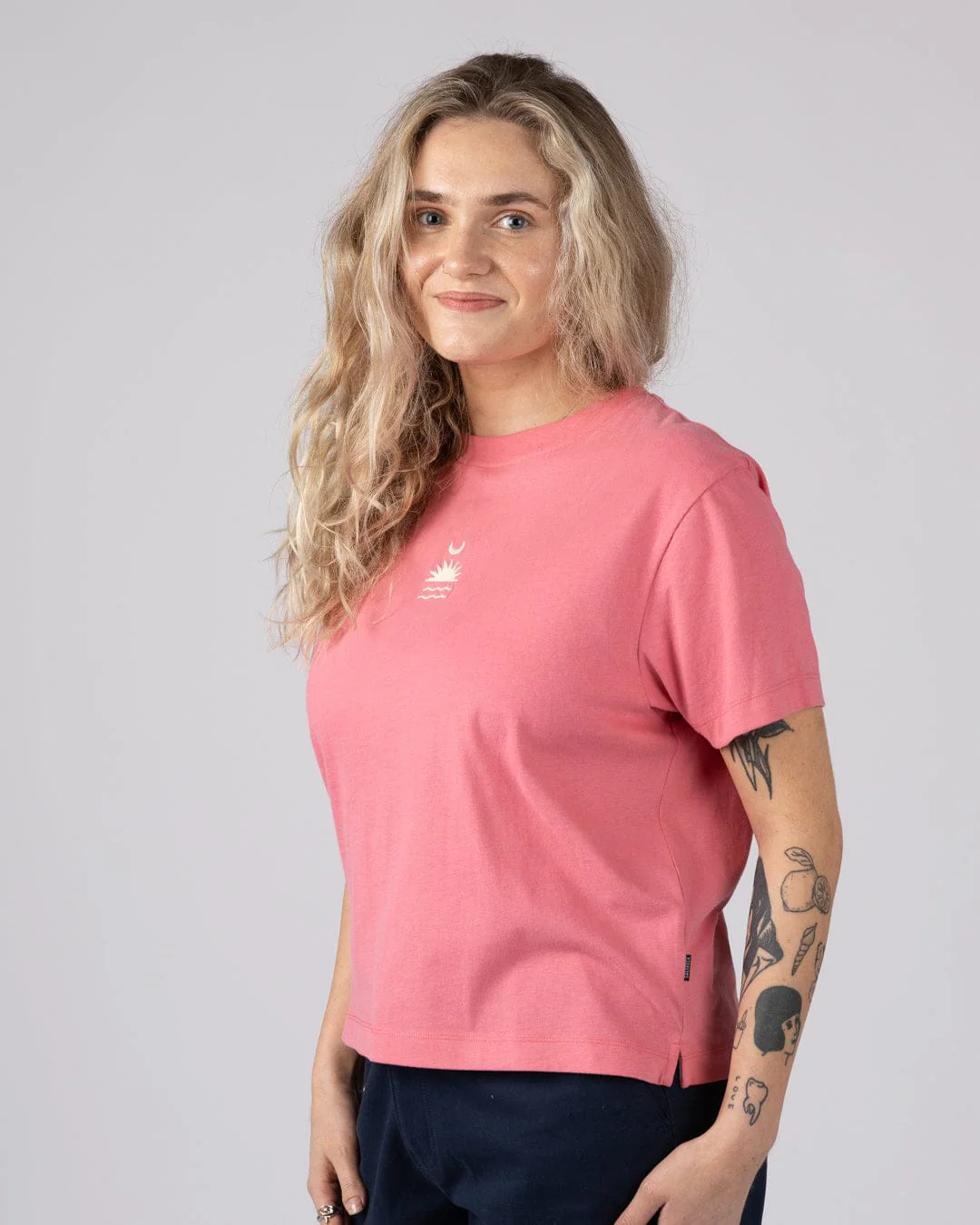 Equinox Womens Boxy T-Shirt in Pink - Image 3