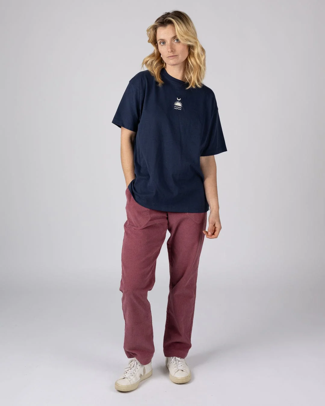 Equinox Womens Oversized Short Sleeve T-Shirt in Blue - Image 6