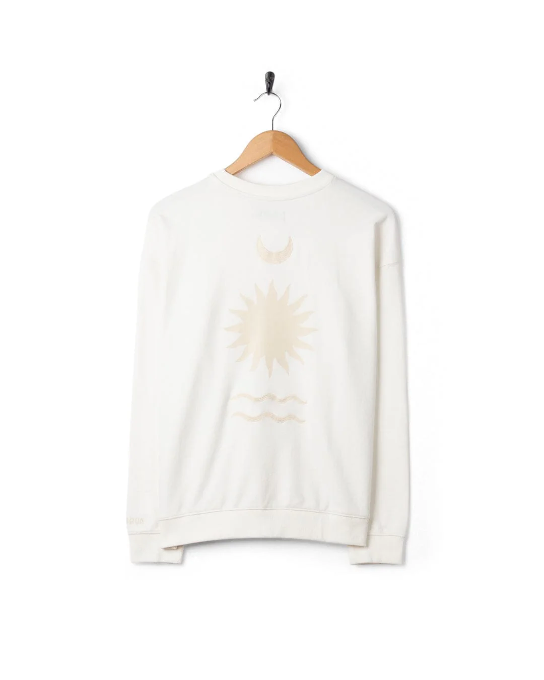 Equinox Womens Oversized Sweatshirt in Cream - Image 4