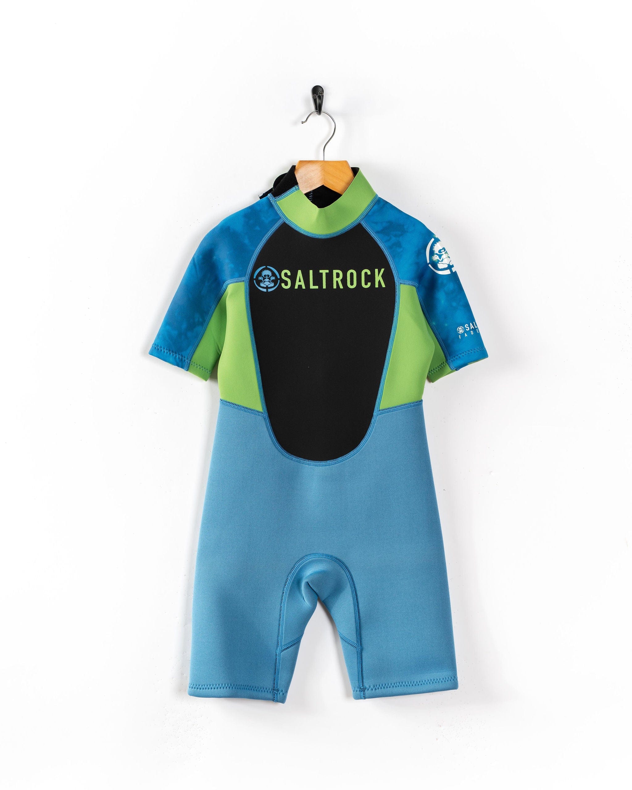 Fader Kids 3/2 Shortie Wetsuit in Blue - Image 3