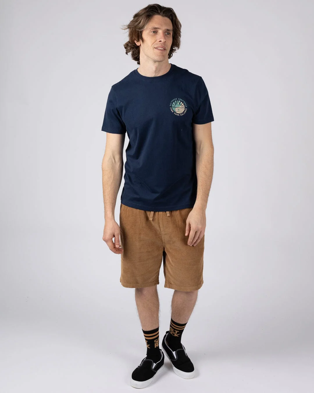 Find Balance  Mens Oversized Short Sleeve T-Shirt in Blue - Image 5