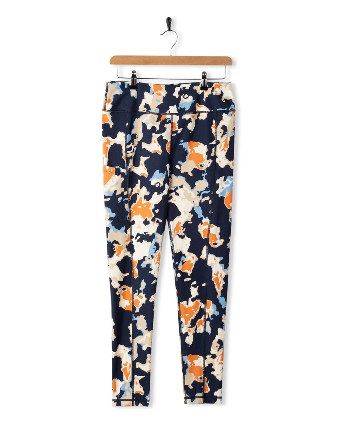Folie Womens Leggings in Blue/Orange - Image 7