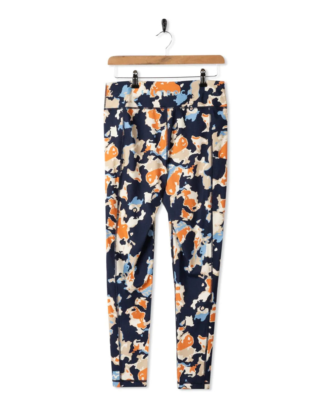 Folie Womens Leggings in Blue/Orange - Image 9