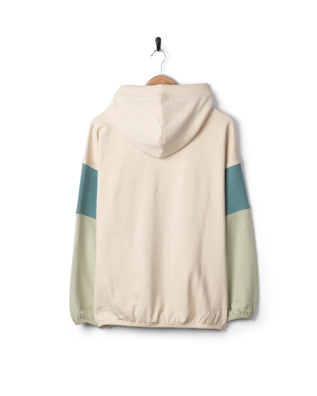 Free Wave  Womens Oversized Pop Hoodie in Cream - Image 8