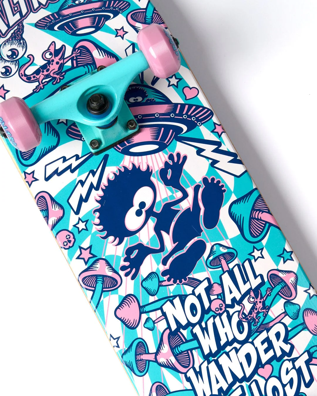 Funguy Trip Skateboard in Blue - Image 3
