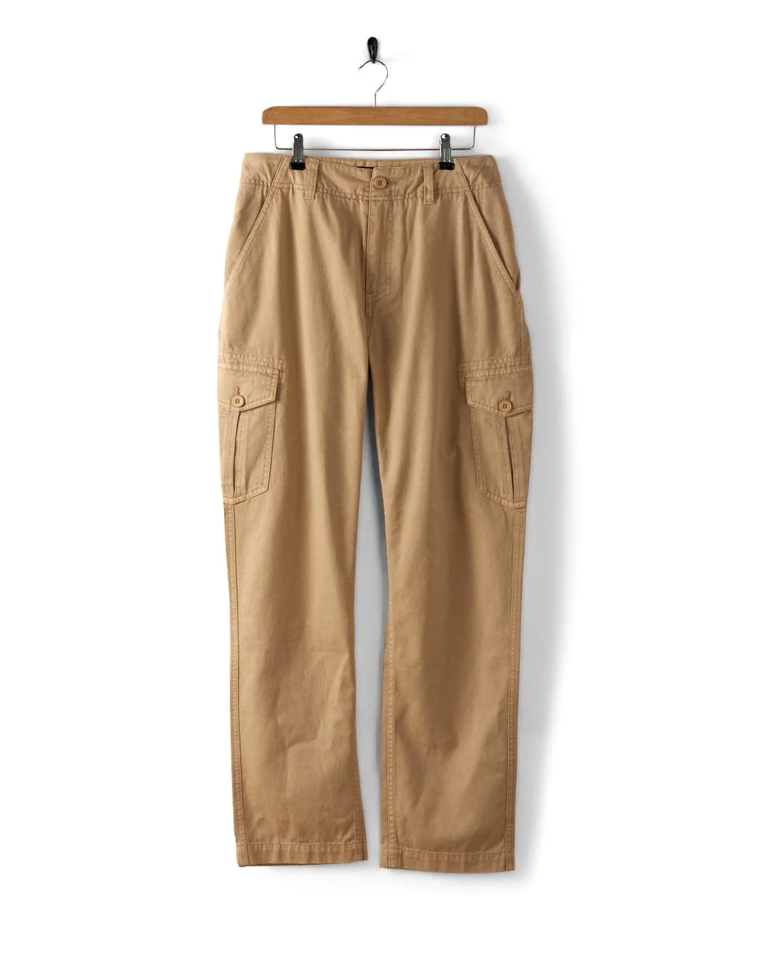 Godrevy 2 Mens Cargo Trousers in Sand - Image 3