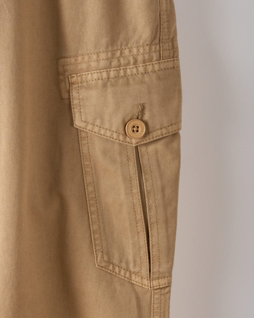 Godrevy 2 Mens Cargo Trousers in Sand - Image 5