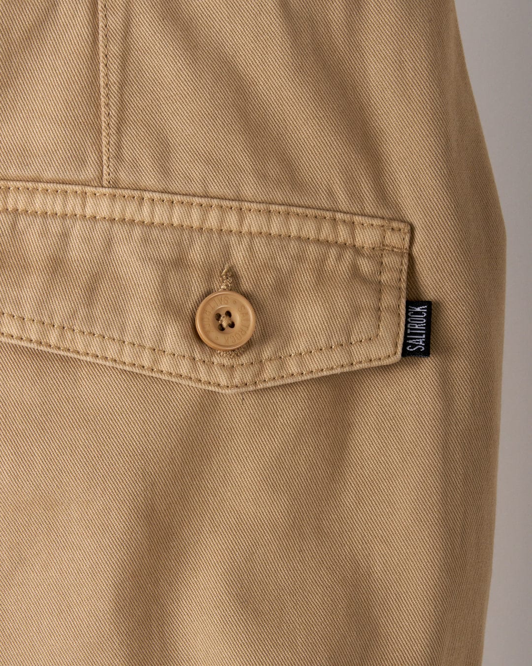 Godrevy 2 Mens Cargo Trousers in Sand - Image 7