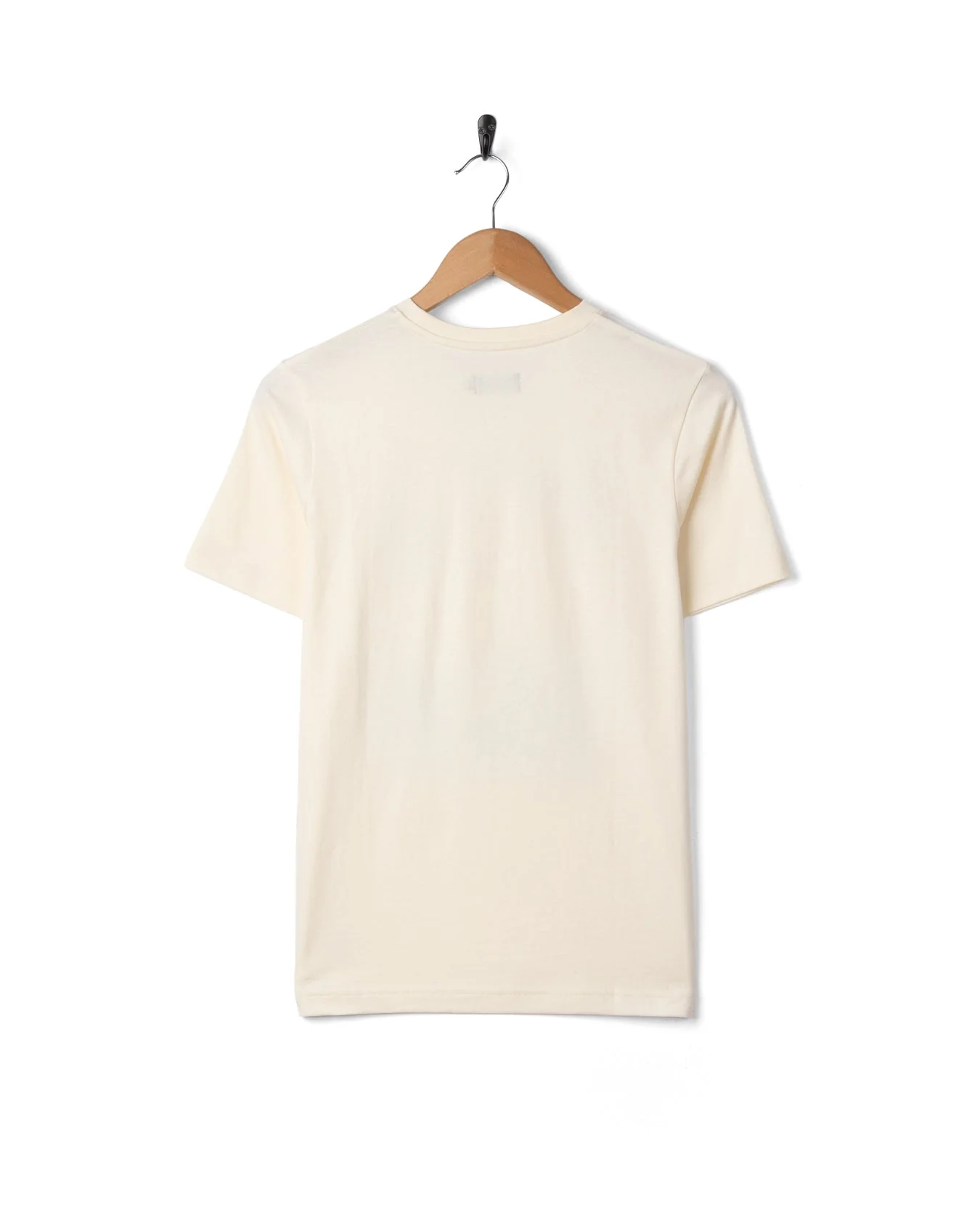 Happy Place Devon Womens Short Sleeve T-Shirt in Cream - Image 5