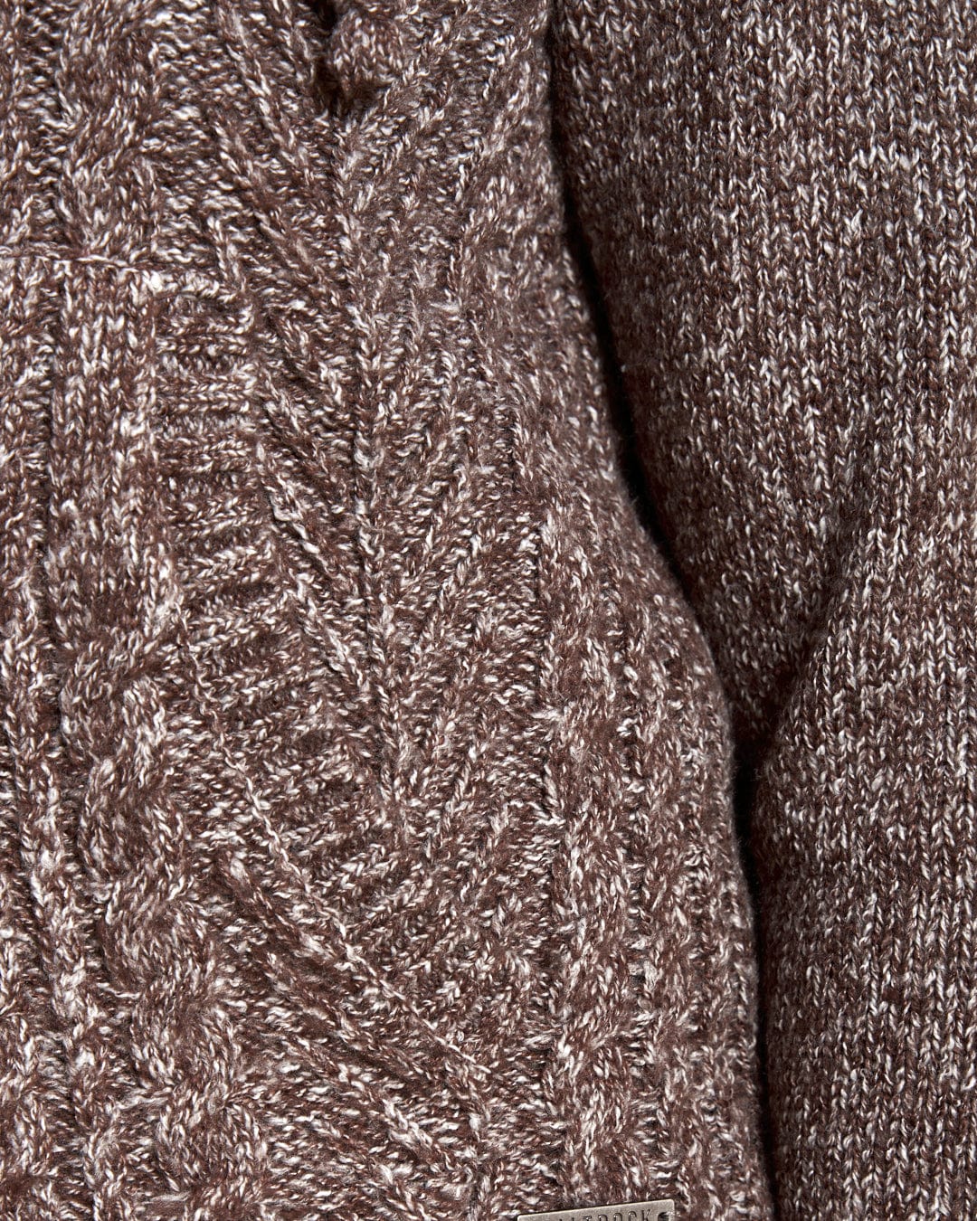 Helen Womens Knitted Cardigan in Brown - Image 8