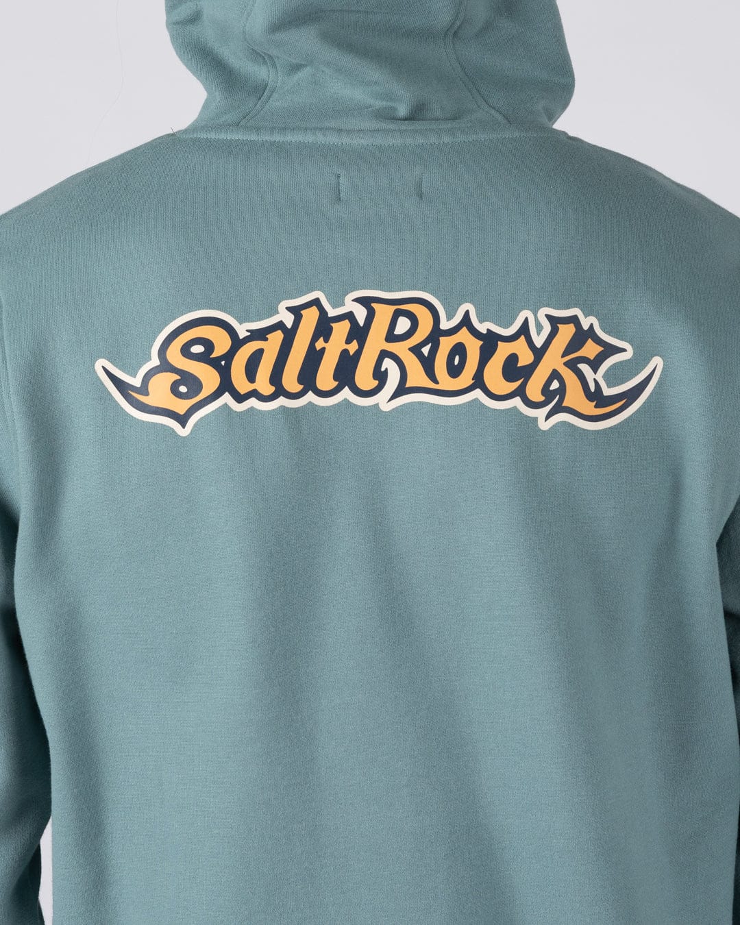 Heritage Logo  Mens Pop Hoodie in Blue - Image 3
