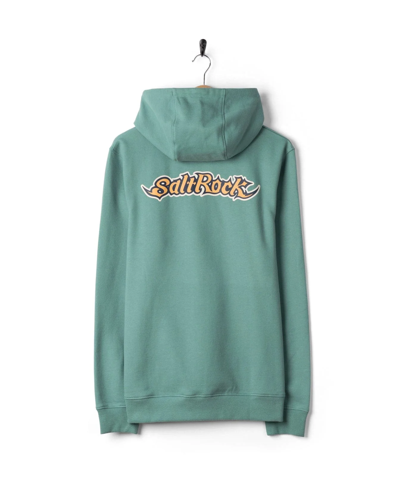Heritage Logo  Mens Pop Hoodie in Blue - Image 8