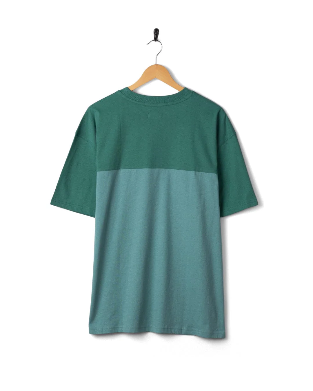 Heritage Logo Mens Short Sleeve T-Shirt in Teal - Image 7