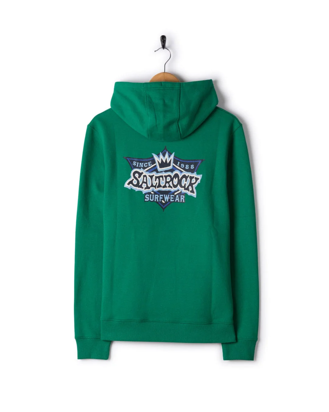 Heritage Shield Mens Pop Hoodie in Green - Image 10