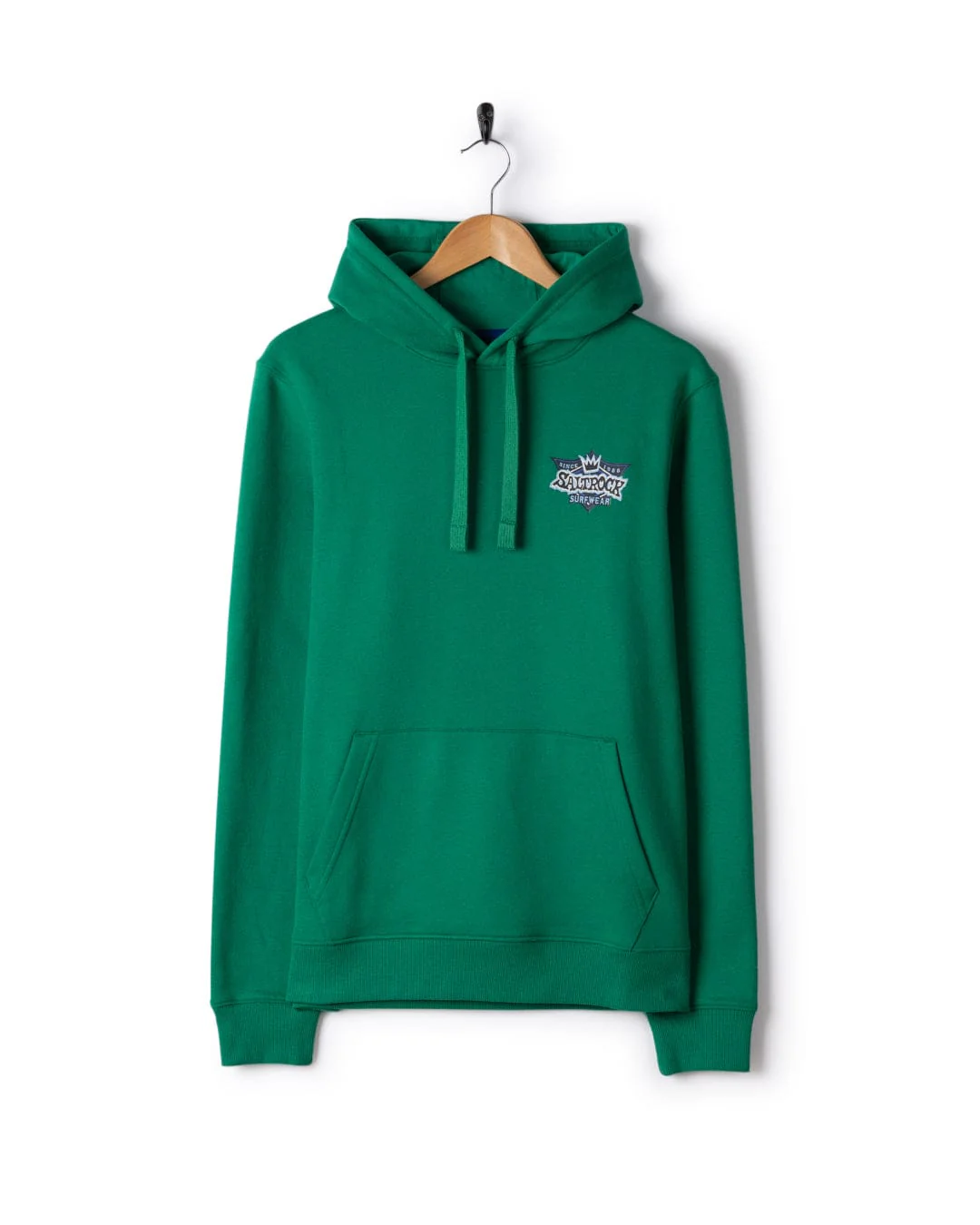 Heritage Shield Mens Pop Hoodie in Green - Image 11