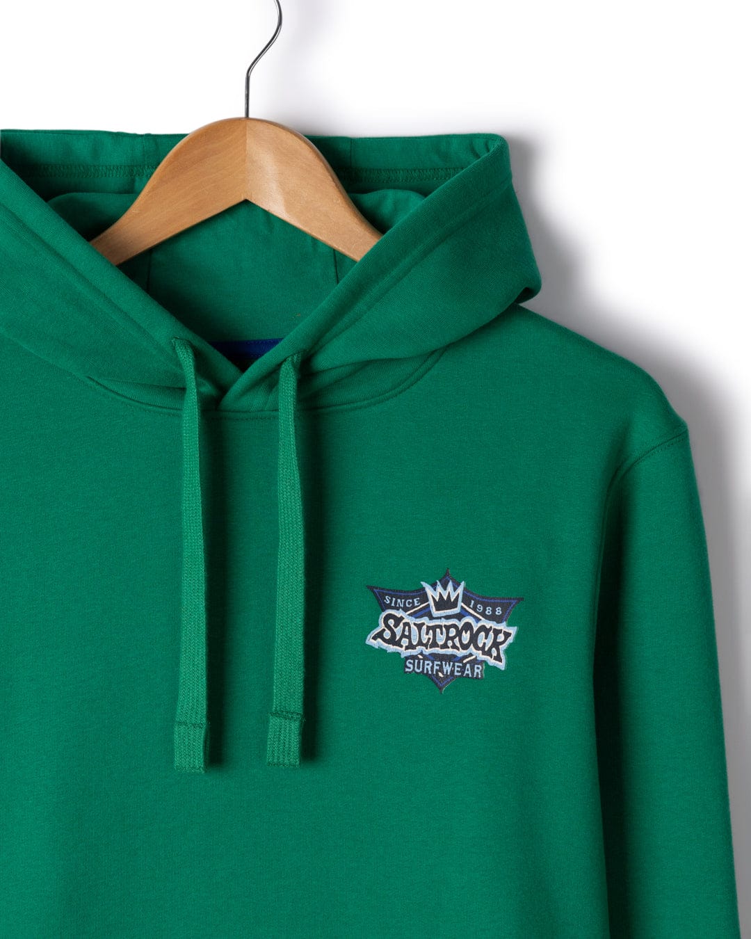 Heritage Shield Mens Pop Hoodie in Green - Image 12