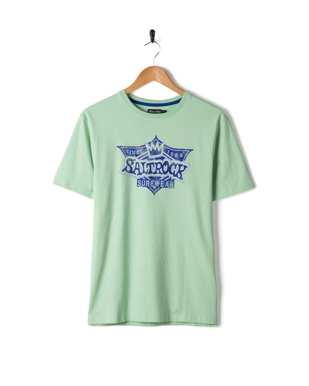 Heritage Shield Mens Short Sleeve T-Shirt in Light Green - Image 8