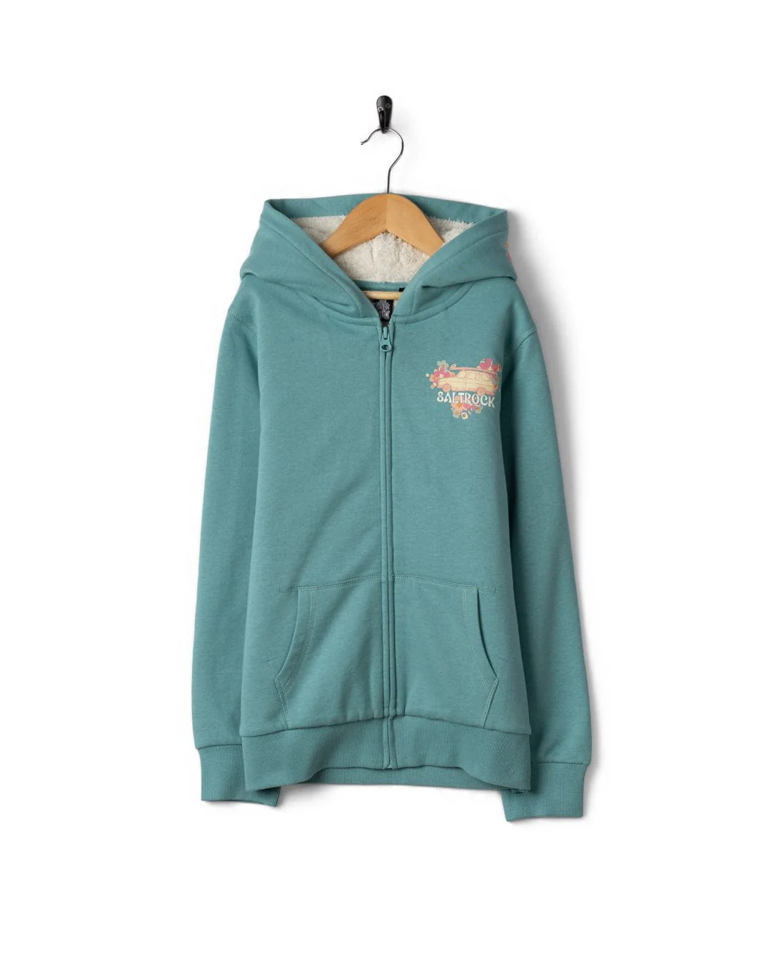 Highway Tour 26 Kids Borg Lined Hood in Light Blue - Image 2