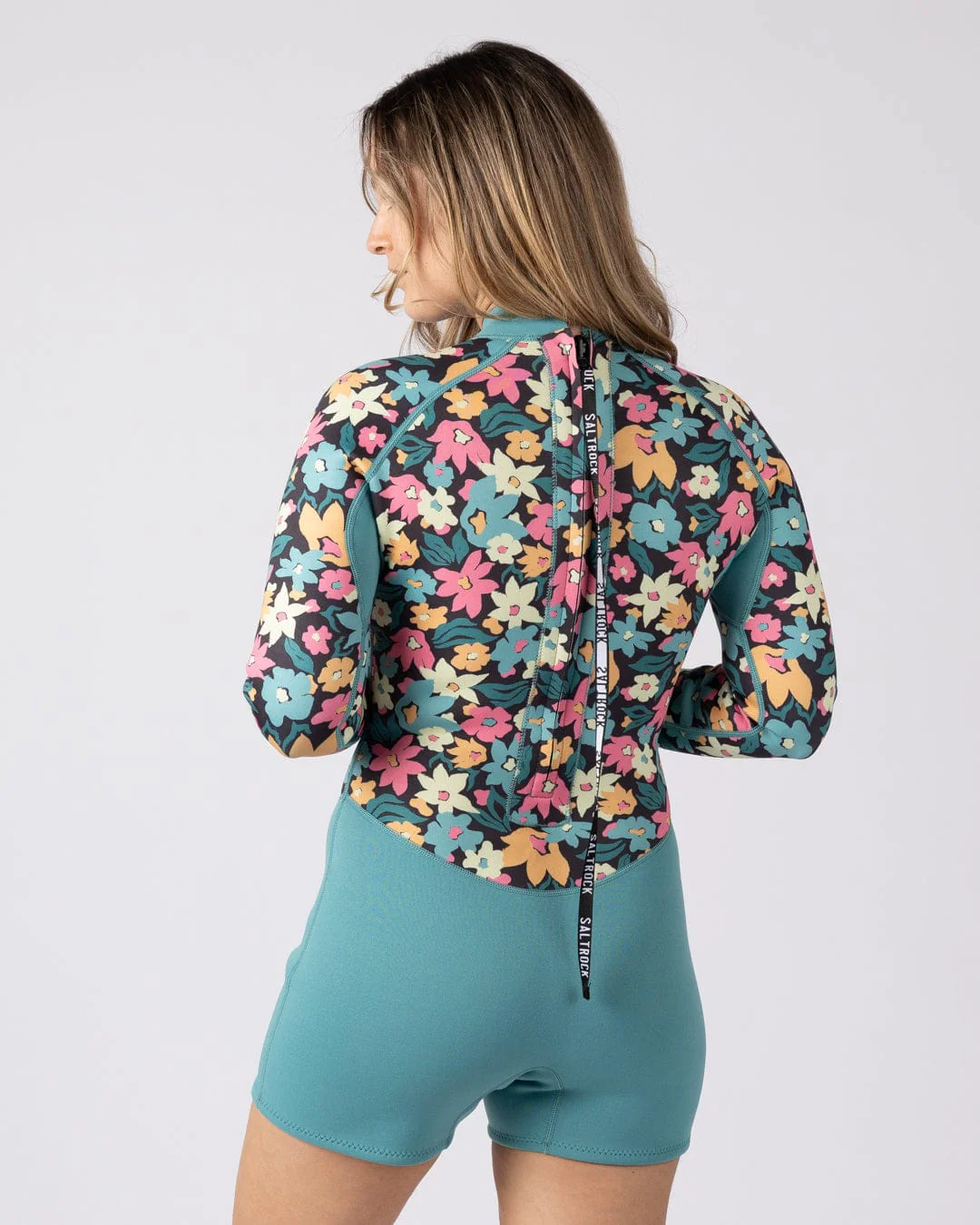 Holidaze Womens 2mm Reversible Springsuit in Blue & Black - Image 6
