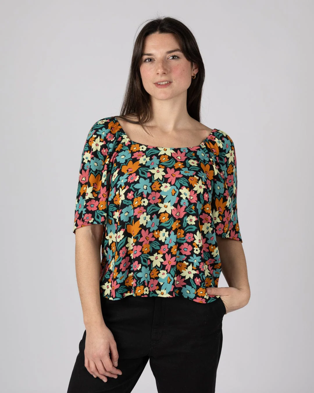 Holidaze Womens Blouse in Multi - Image 3